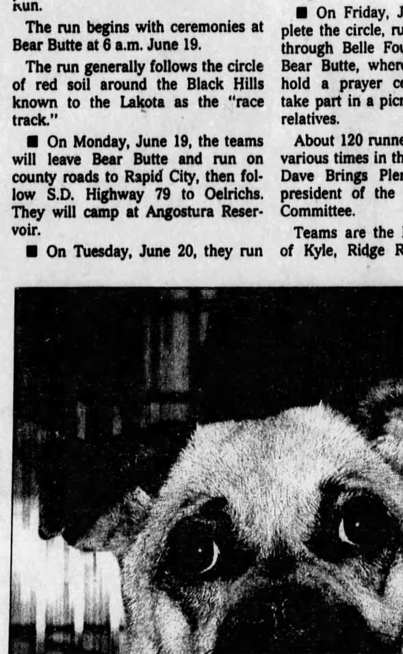 Clipping from Rapid City Journal